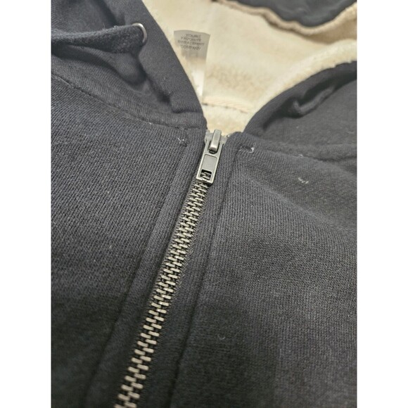 Independent Trading Co. Black Hood Sweatshirt Medium Hoodie Embroidered Logo - Picture 4 of 10